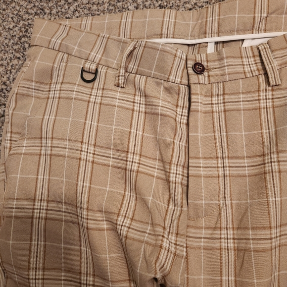 Tan Plaid Dress Pant Slacks - Picture 5 of 15